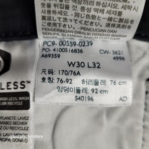 Levi's Jeans 30x32 Measures 32x32 Relaxed Straight 559 Black Stretch Denim - Picture 6 of 12